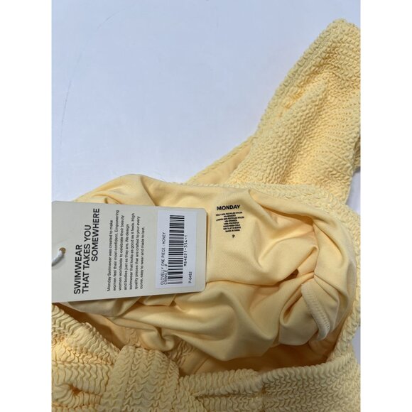 MONDAY Swimwear Clovelly One Piece Swimsuit in Honey Crinkle - Picture 5 of 5